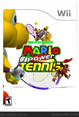 Mario Power Tennis box art cover