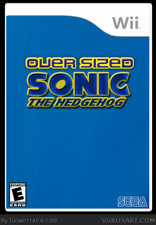 Over Sized Sonic The Hedgehog box cover