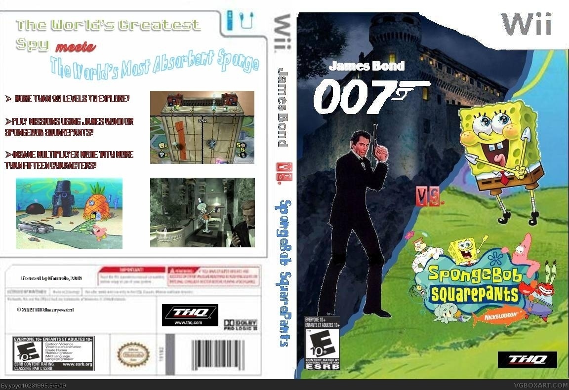 James Bond vs. SpongeBob SquarePants box cover