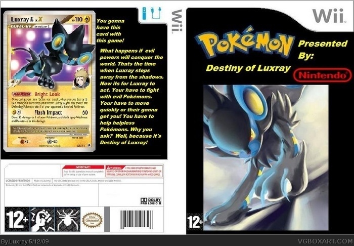 Pokemon Destiny of Luxray box art cover