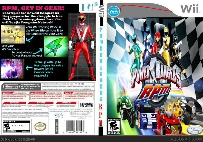 Power Rangers RPM box art cover