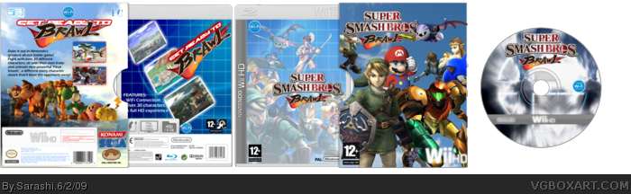 Super Smash Bros. Brawl (WiiHD) box art cover