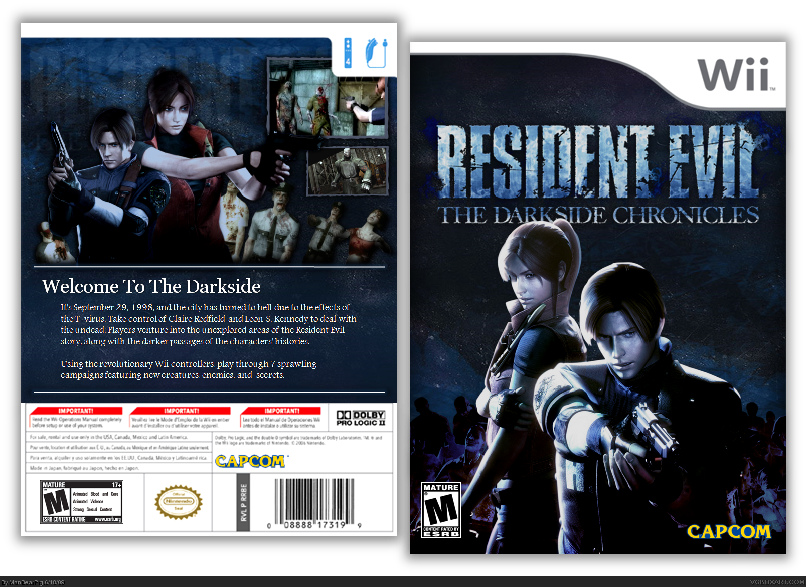 Resident Evil: The Darkside Chronicles box cover