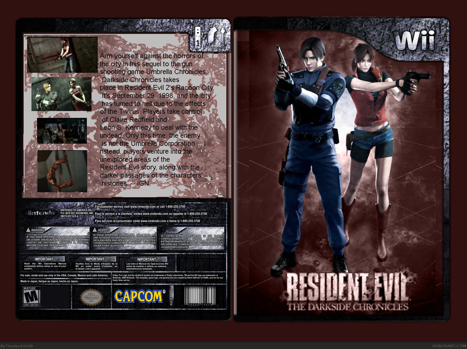 Resident Evil: The Darkside Chronicles box cover