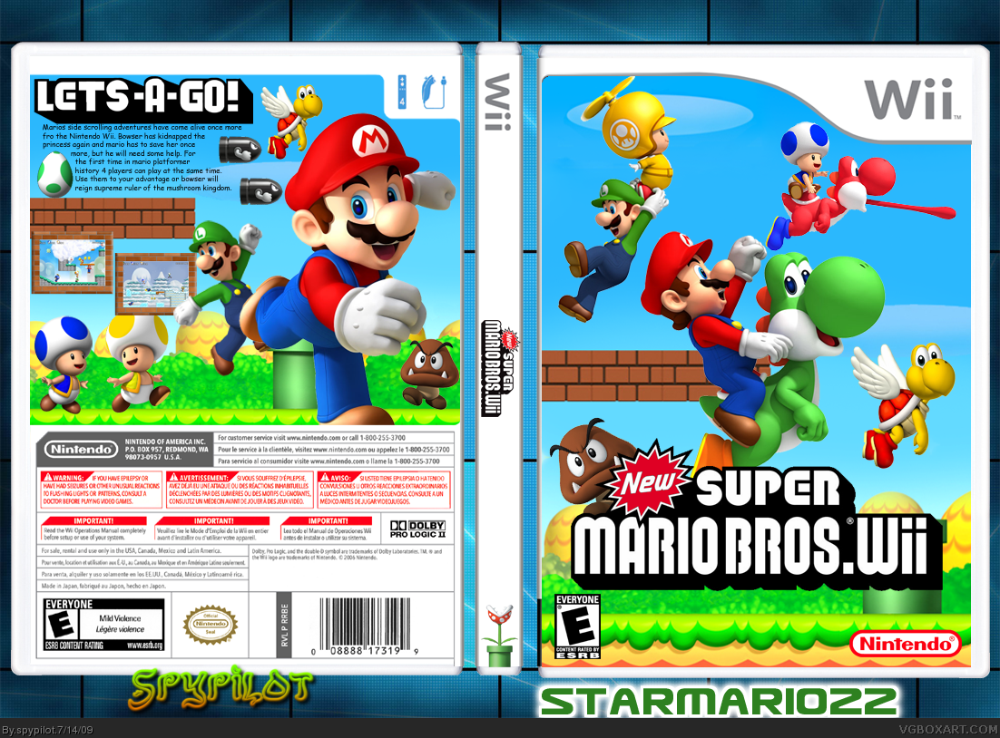 old new super mario bros wii game id