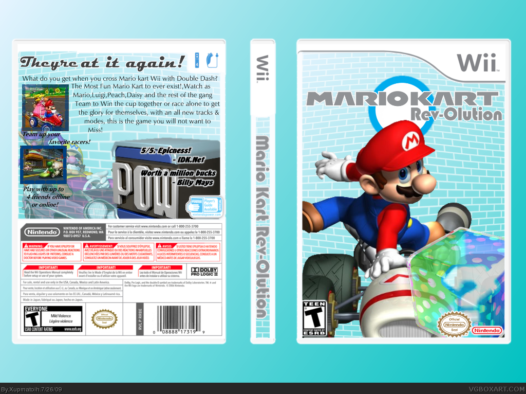 Mario Kart Revolution box cover