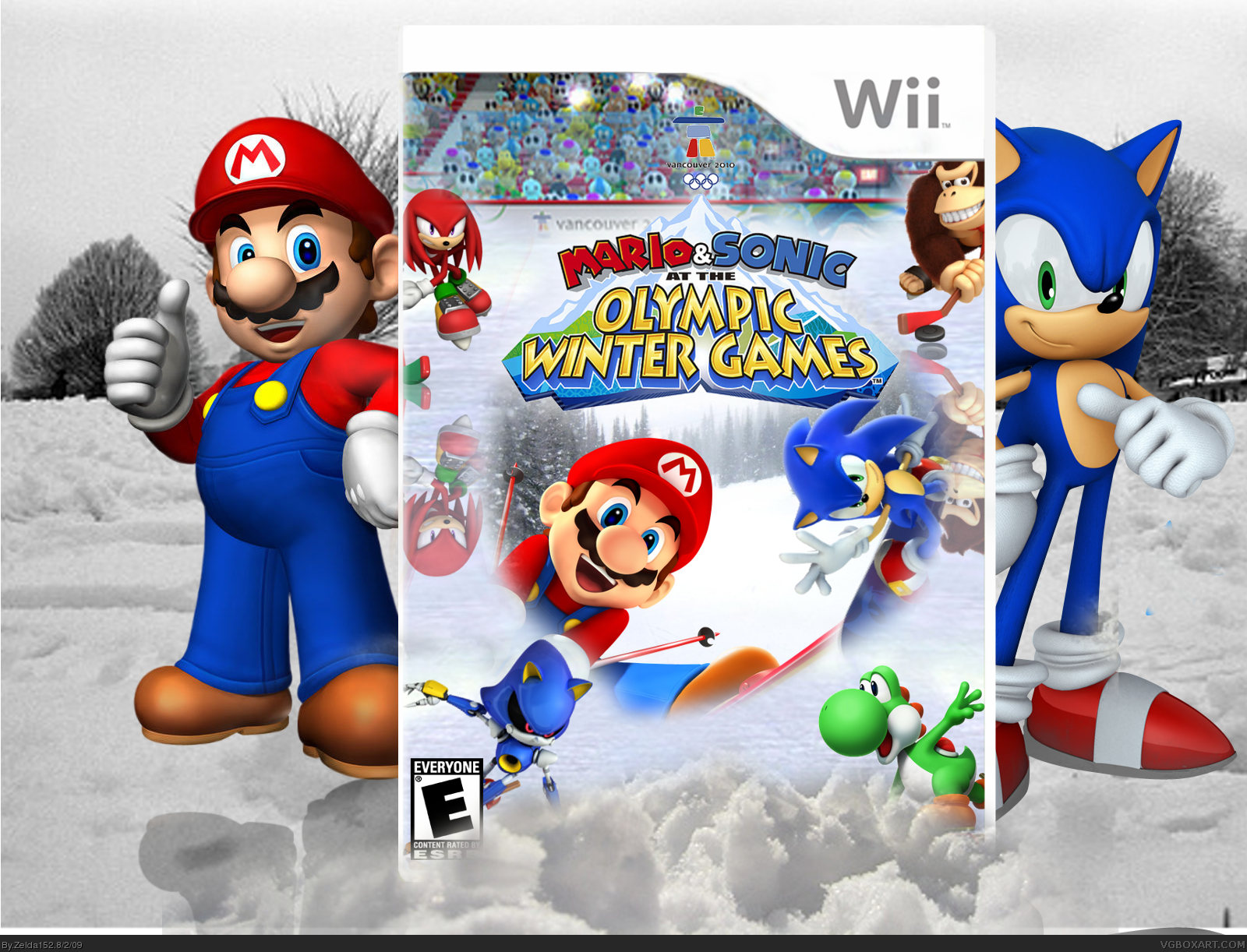 Mario and Sonic at the Winter Olympic Games box cover