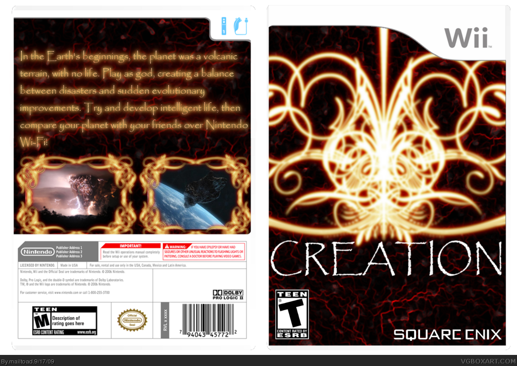Creation box cover