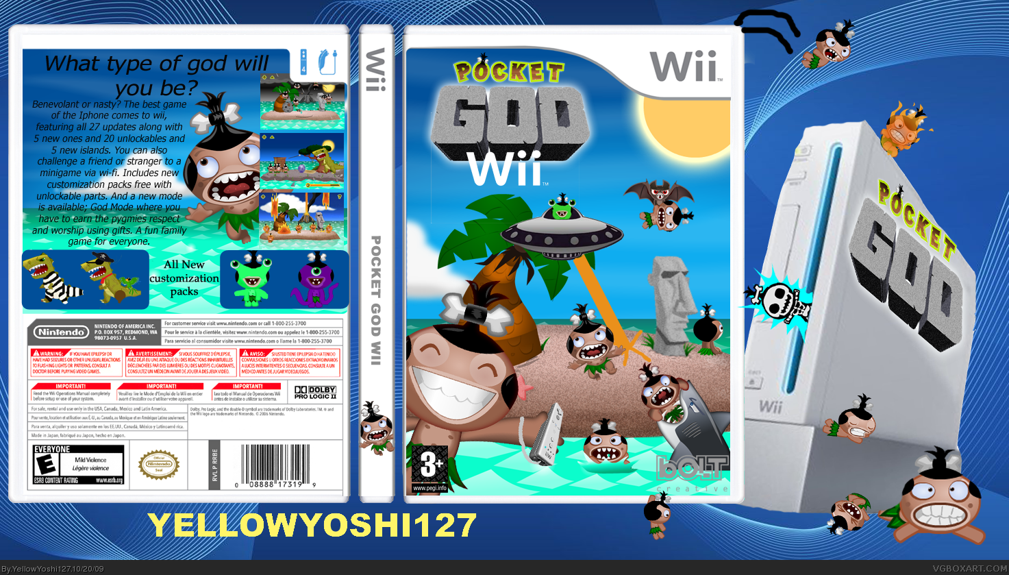 Pocket God Wii box cover