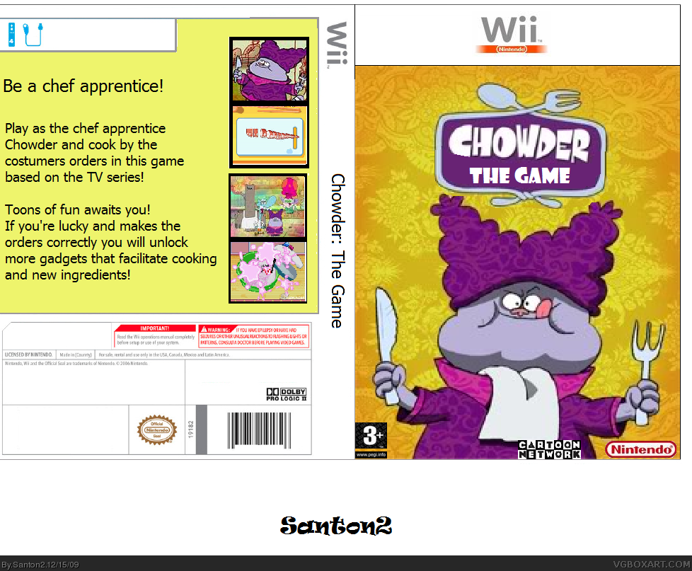 Chowder: The Videogame box cover