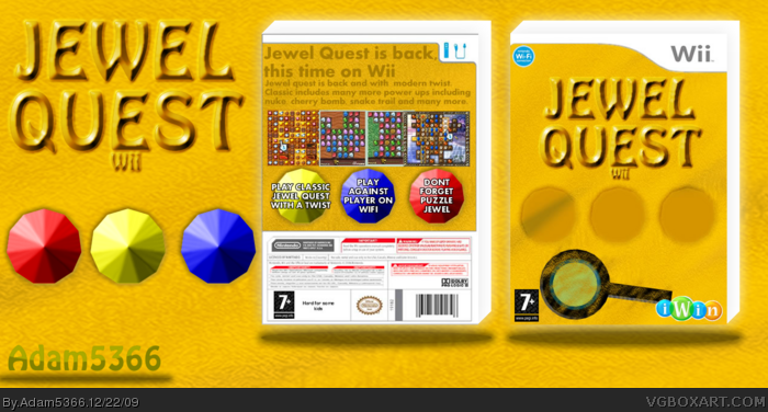 Jewel Quest Wii box art cover
