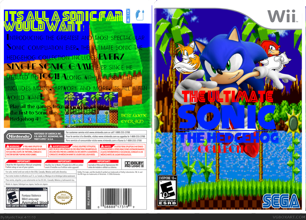 The Ultimate Sonic The Hedgehog Collection box cover