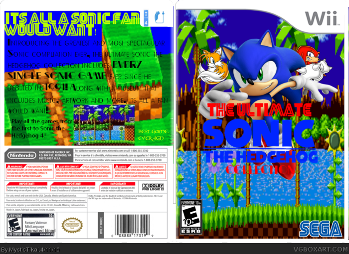 The Ultimate Sonic The Hedgehog Collection box art cover