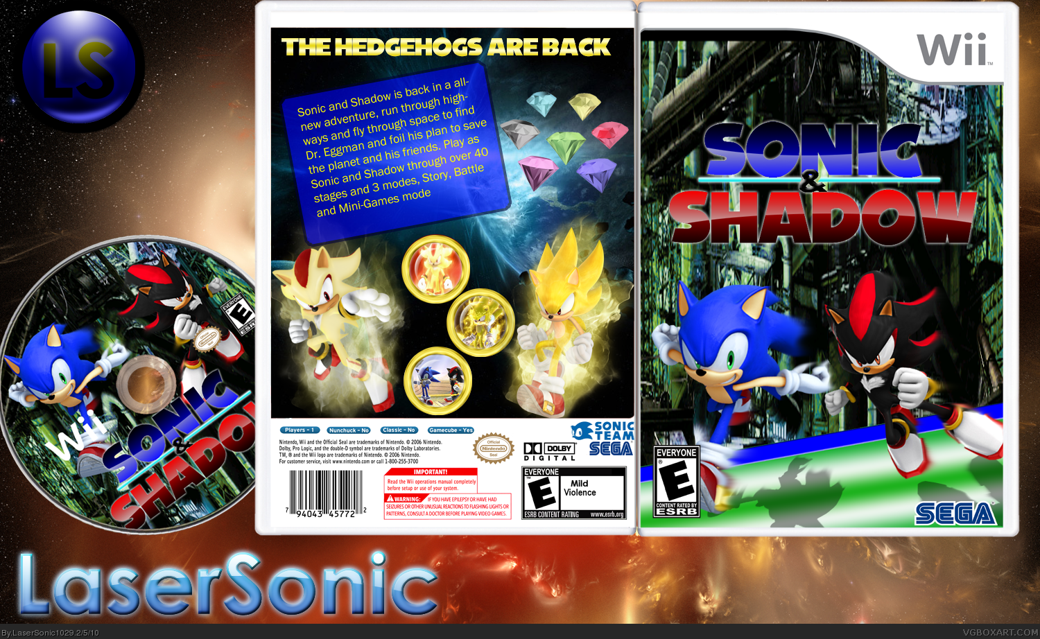 Sonic and Shadow box cover
