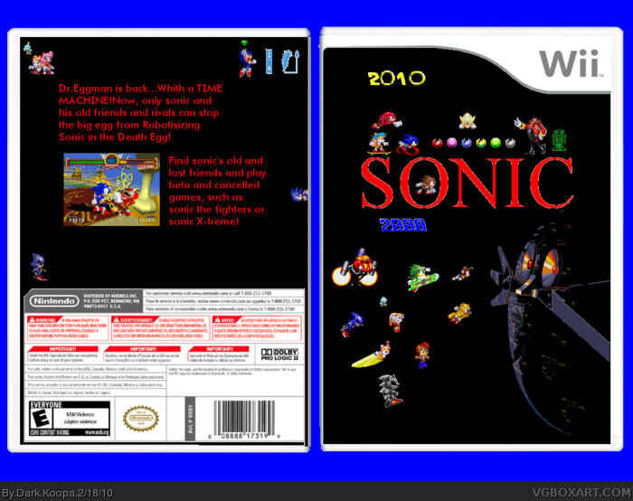 Sonic 2000 box art cover