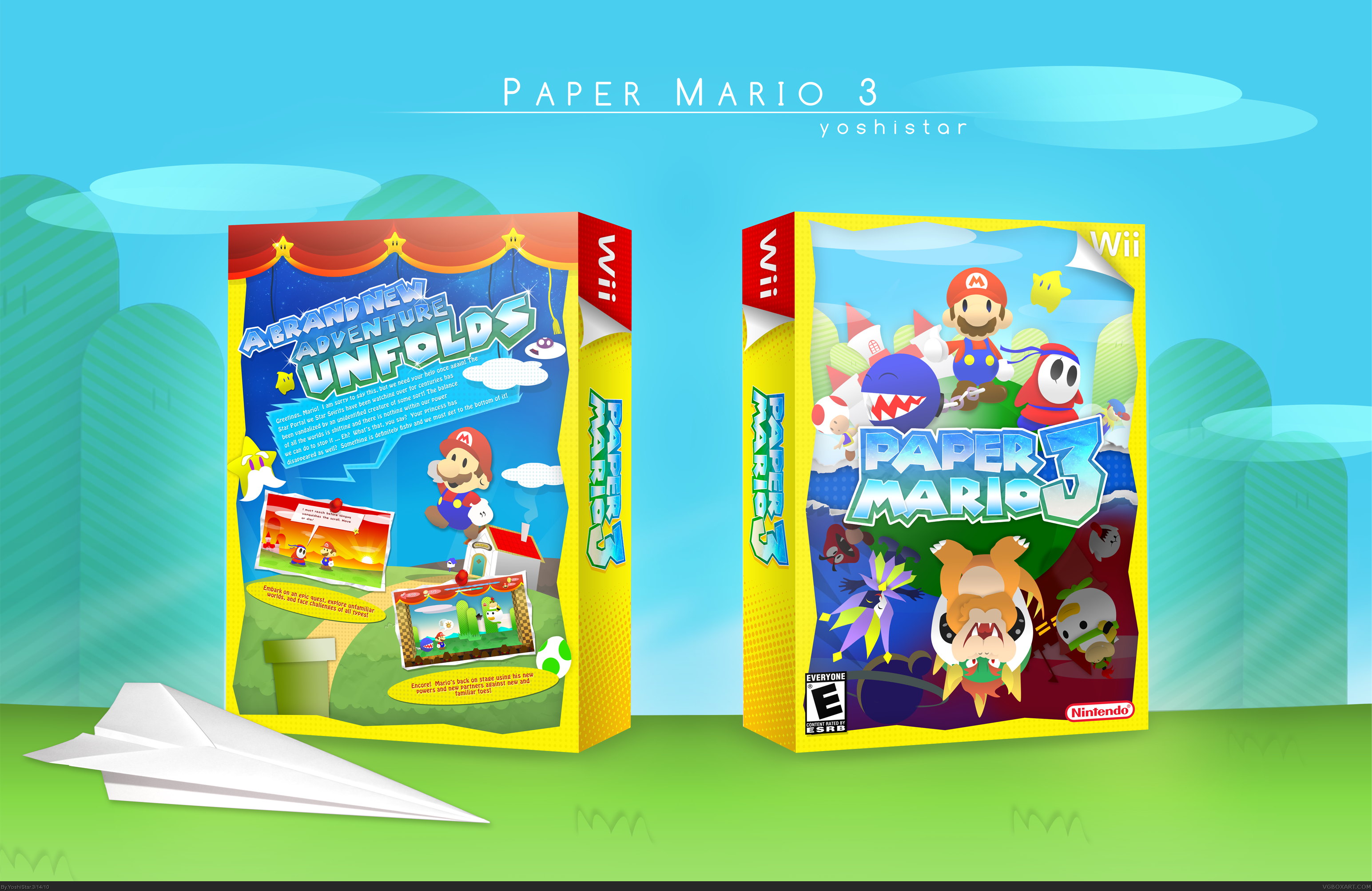 Paper Mario 3 box cover