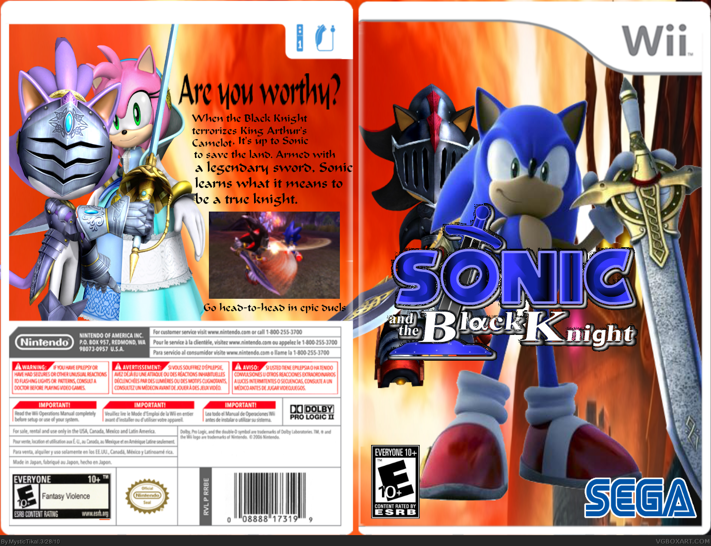 Sonic and the Black Knight box cover