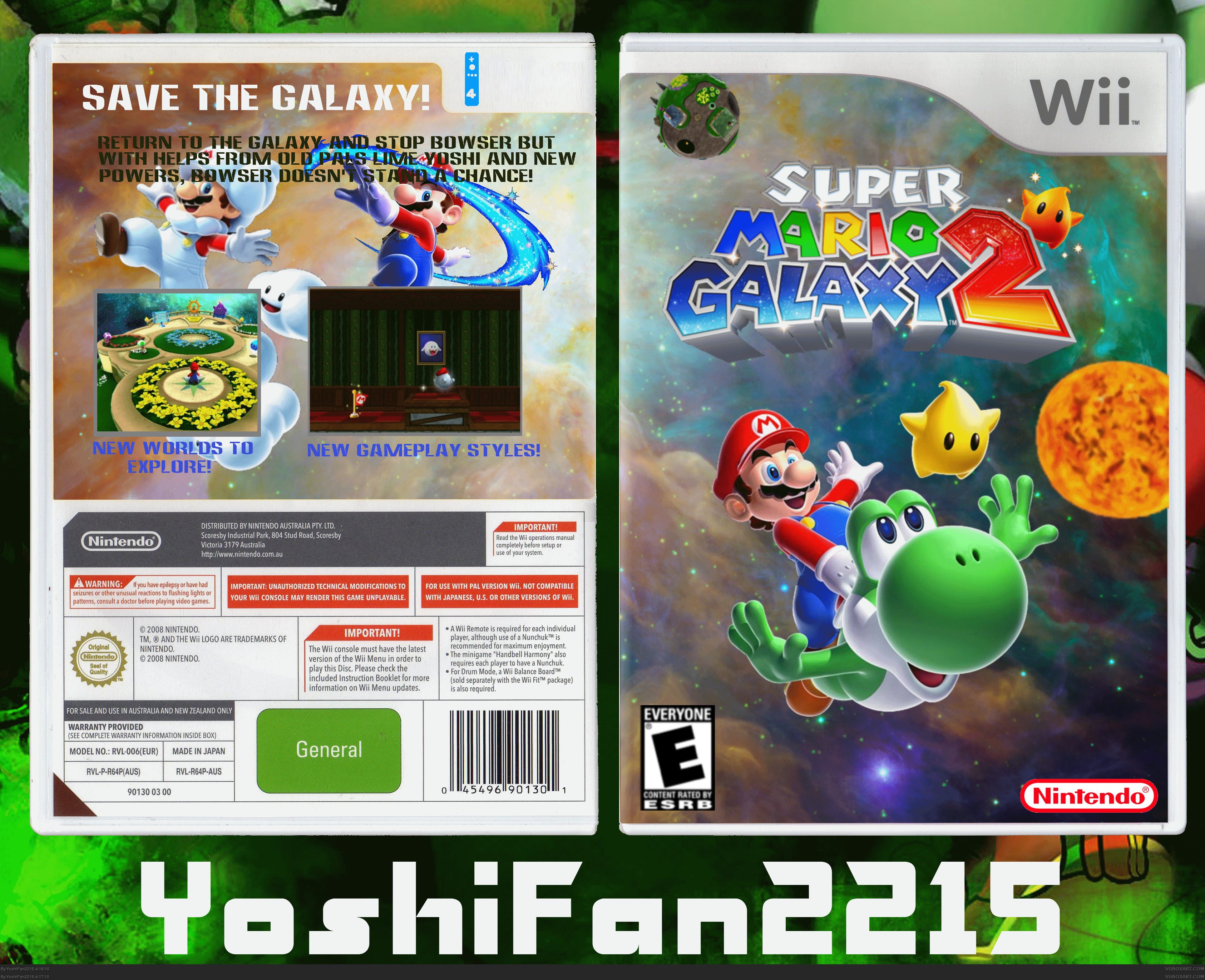 Super Mario Galaxy 2 box cover
