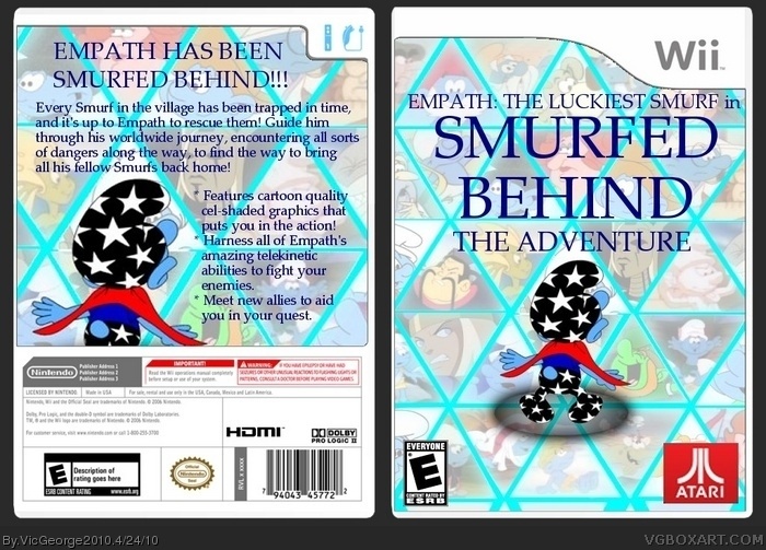 Smurfed Behind - The Adventure box art cover