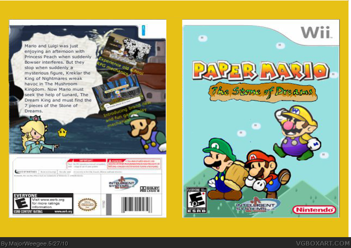 Paper Mario: The Stone of Dreams box cover