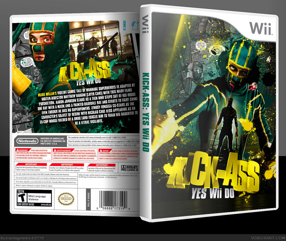 Kick-Ass: Yes Wii Do box cover