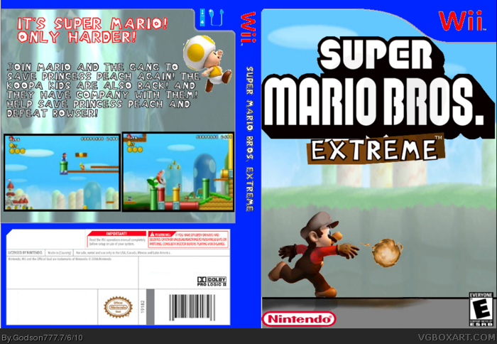 Super Mario Bros. Extreme box art cover