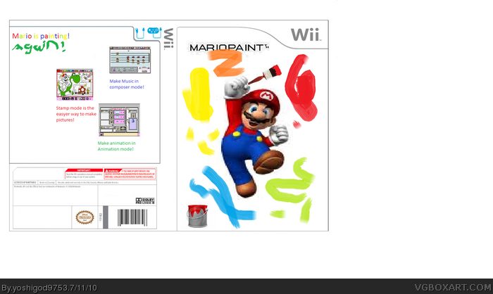 Mario Paint 2 box art cover