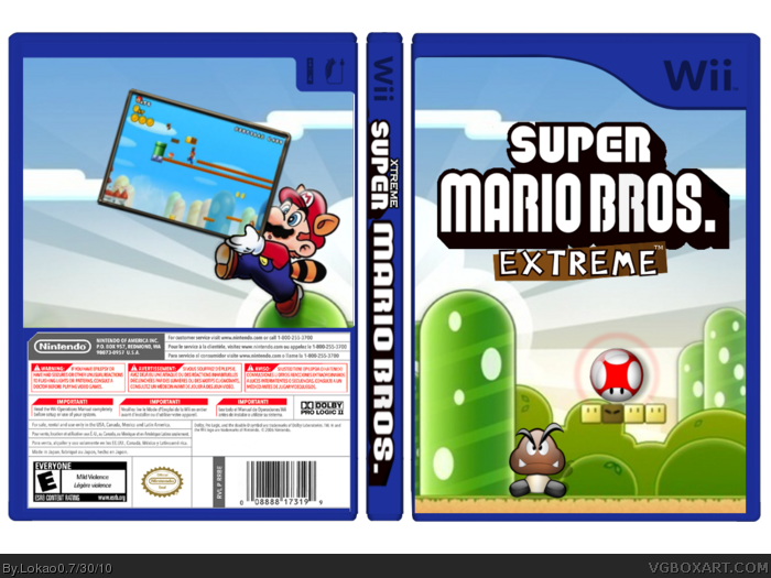 Super Mario Bros EXTREME box art cover