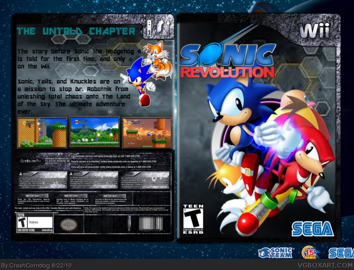 Sonic Revolution box art cover