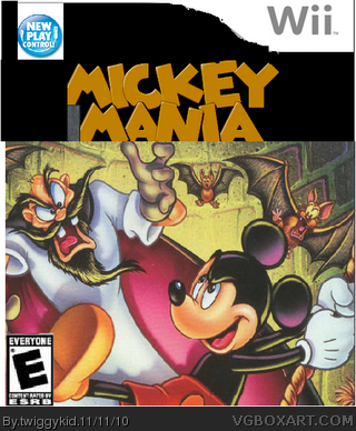 Mickey Mania New Play Control box cover