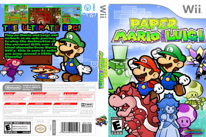 Paper Mario & Luigi box art cover