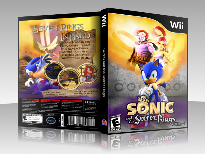 Sonic and The Secret  Rings box art cover
