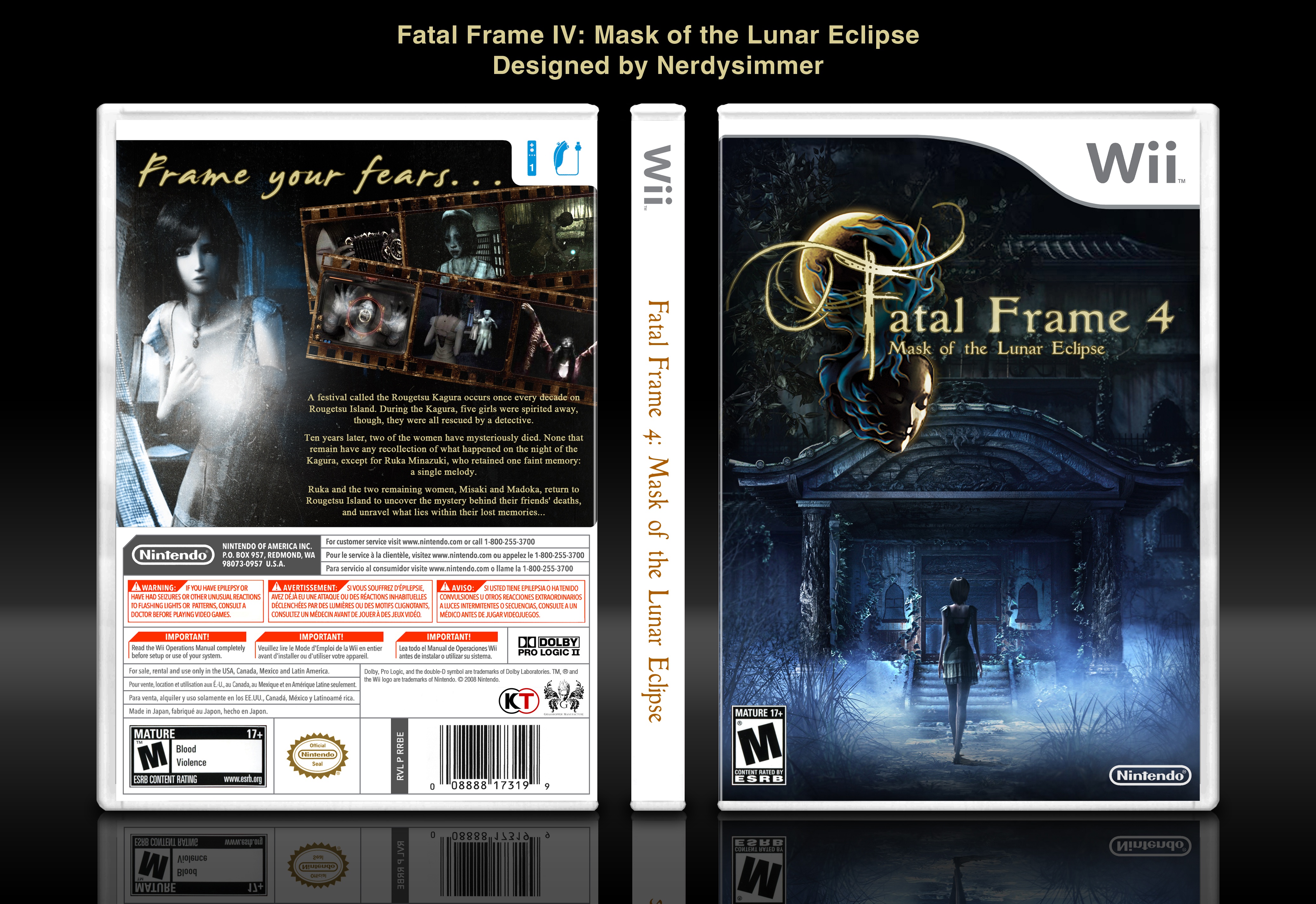 Fatal Frame IV: Mask of the Lunar Eclipse box cover