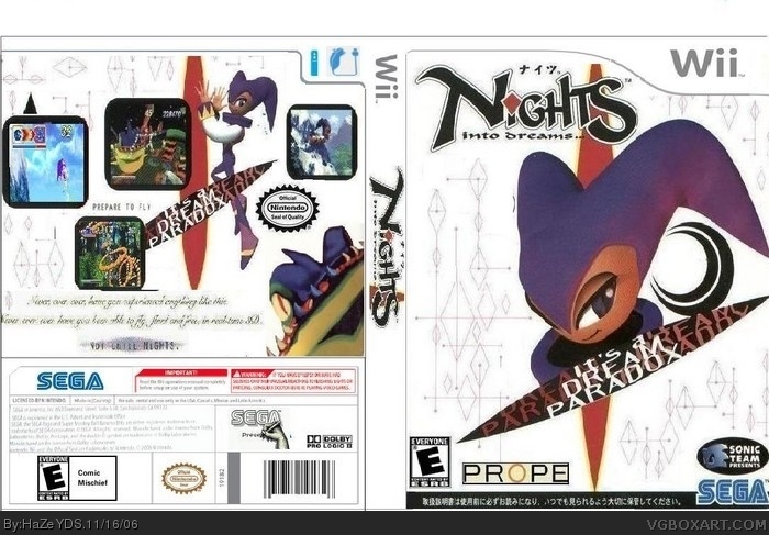 NiGHTs into Dreams 2 box art cover