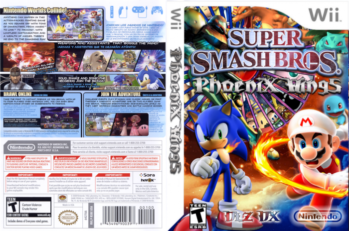 Super Smash Bros Phoenix Wings box art cover
