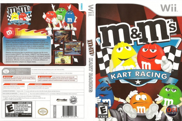 M&M's Kart Racing box art cover