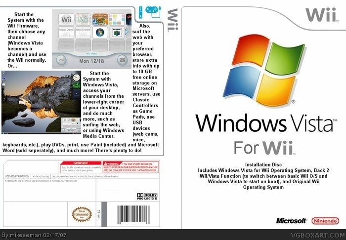 Windows Vista box art cover