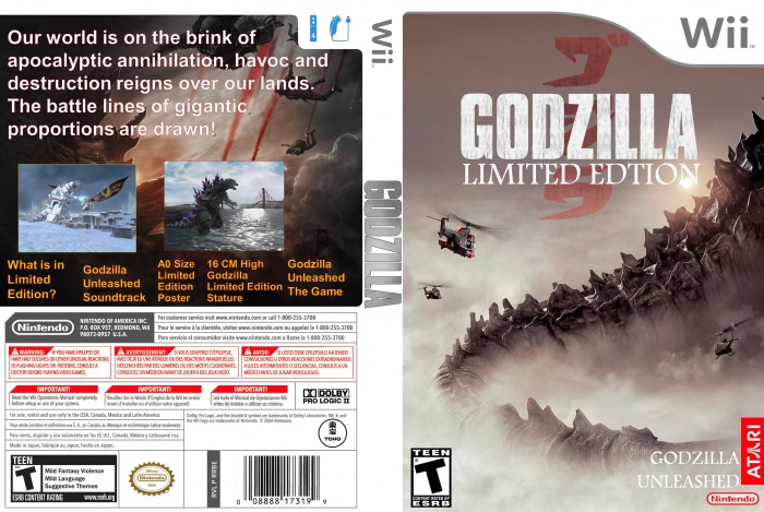 Godzilla Unleashed box art cover