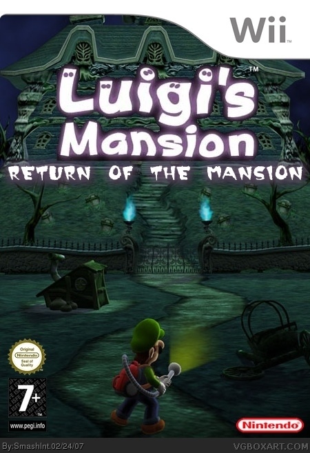 Luigi's Mansion Wii Box Art Cover by SmashInt