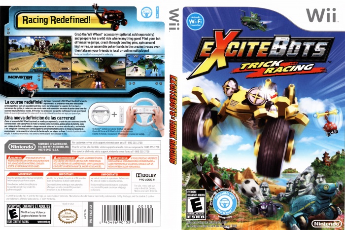 Excitebots Trick Racing box art cover