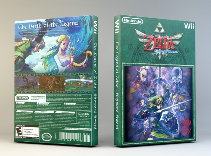 The Legend of Zelda : Skyward Sword box art cover