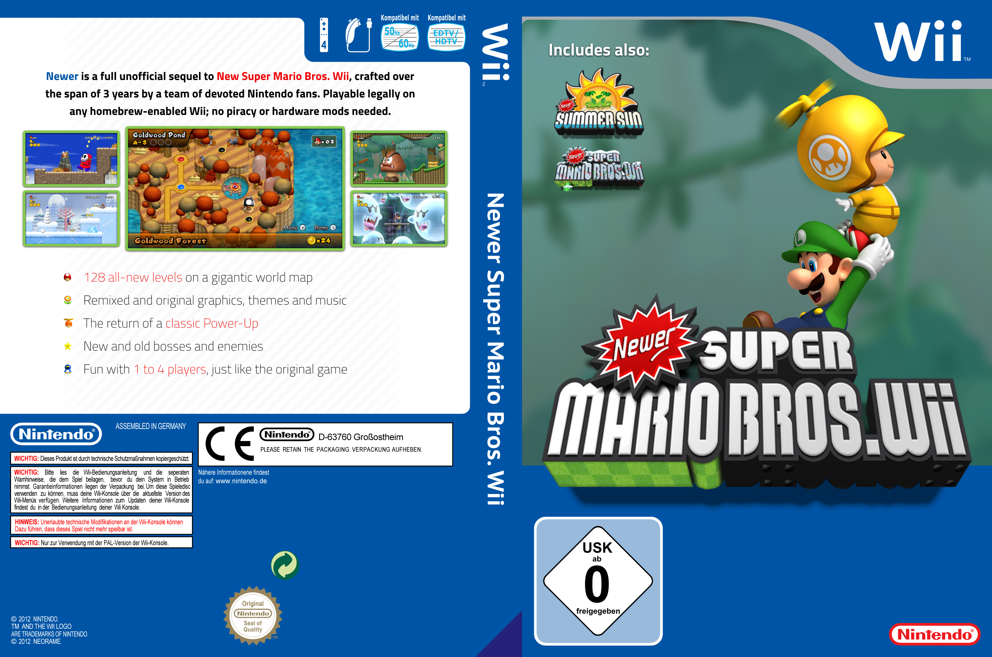 Newer Super Mario Bros. Wii box cover