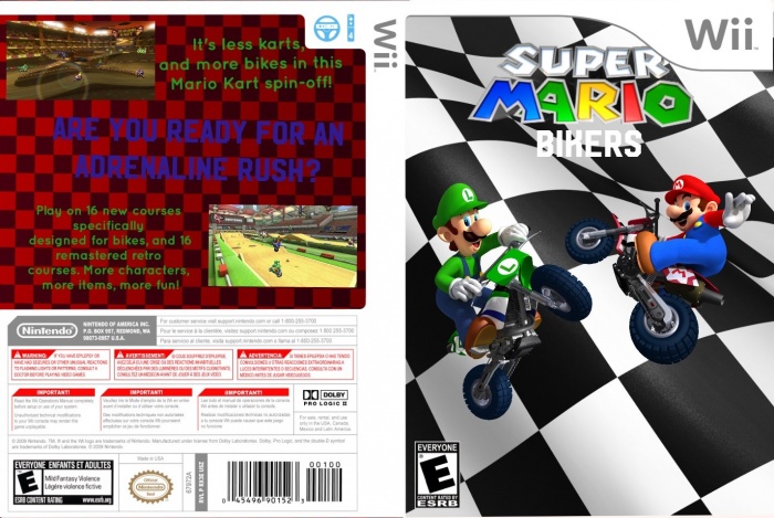 Super Mario Bikers box art cover