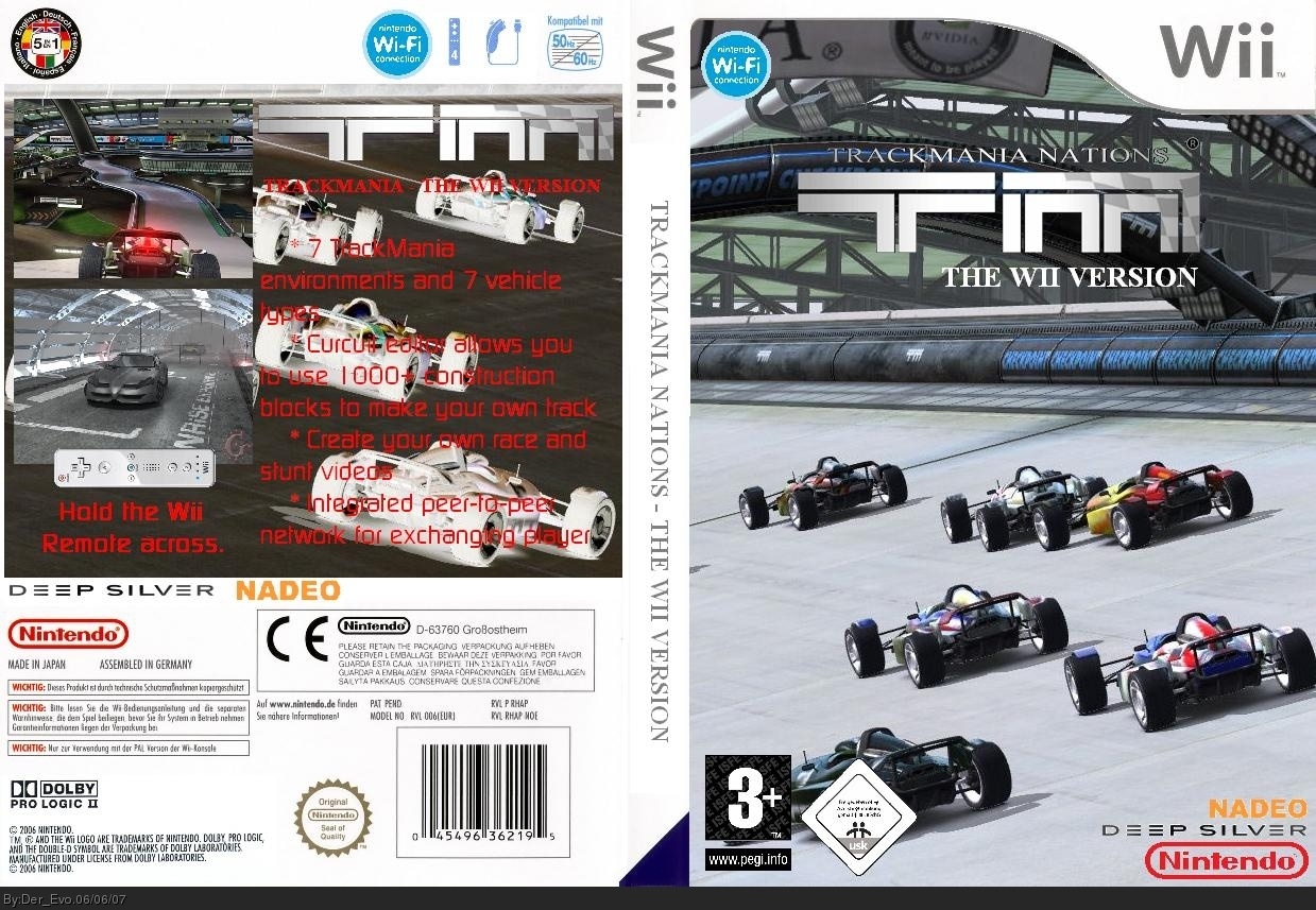 Trackmania - The Wii Version box cover