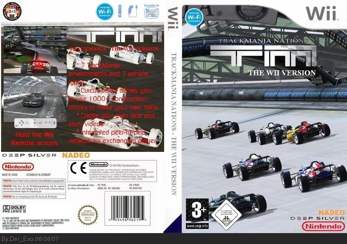 Trackmania - The Wii Version box art cover