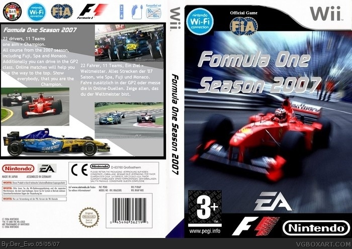 Formula One Season 2007 box art cover