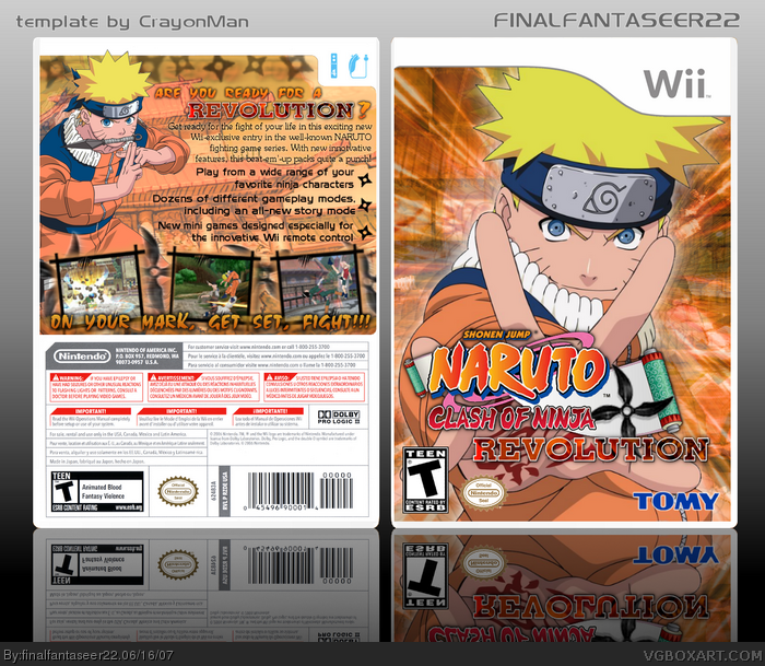 Naruto: Clash of Ninja Revolution box art cover