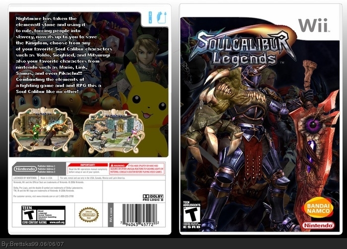 Soul Calibur Legends box art cover