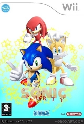 Sonic Party box cover