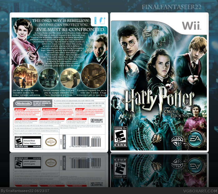 wii harry potter order of the phoenix